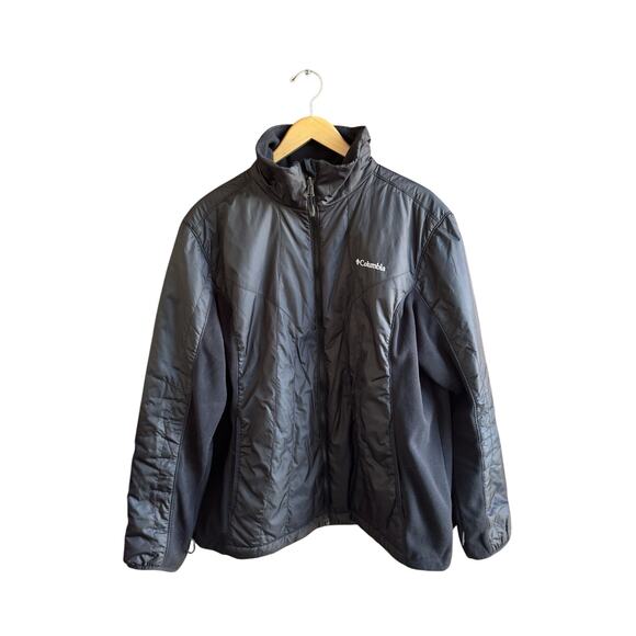 Columbia Bugaboo black Fleece Interchange Hooded winter Jacket Plus 2XL EUC - Picture 8 of 14